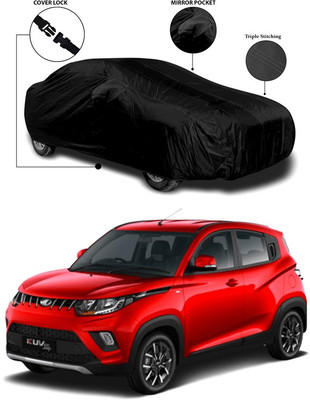 SEBONGO Car Cover For Mahindra KUV100 (With Mirror Pockets)(Black)