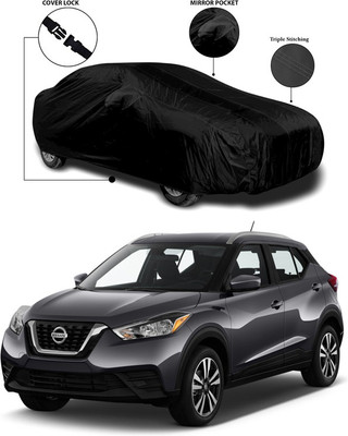ANTHUB Car Cover For Nissan Kicks (With Mirror Pockets)(Black)