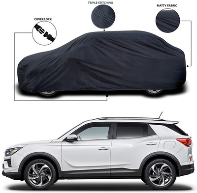 ANTHUB Car Cover For Mahindra XUV 500 (Without Mirror Pockets)(Grey)
