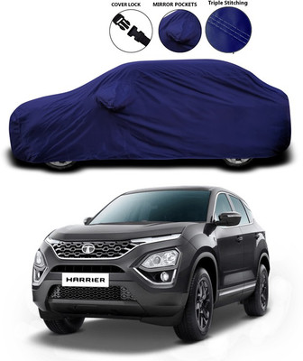 ANTHUB Car Cover For Tata Harrier (With Mirror Pockets)(Blue)
