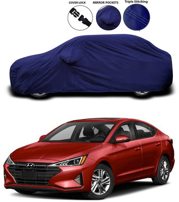 ANTHUB Car Cover For Hyundai Elantra (With Mirror Pockets)(Blue)