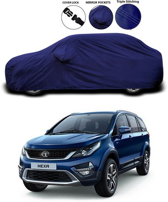 ANTHUB Car Cover For Tata Hexa (With Mirror Pockets)(Blue)