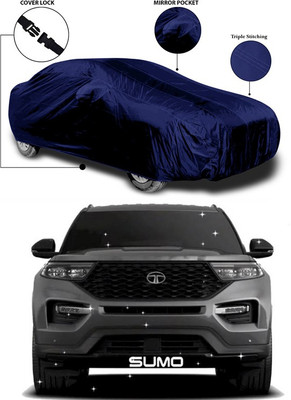 SEBONGO Car Cover For Tata Sumo (With Mirror Pockets)(Blue)