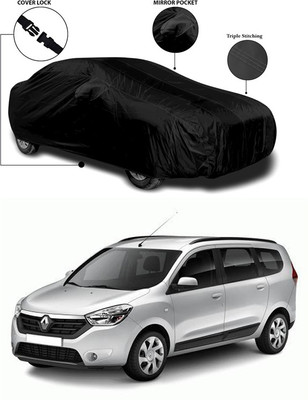 ANTHUB Car Cover For Renault Lodgy (With Mirror Pockets)(Black)