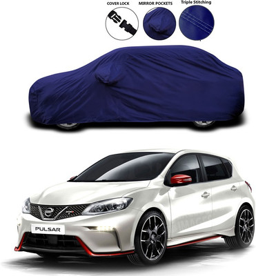 SEBONGO Car Cover For Nissan Pulsar (With Mirror Pockets)(Blue)