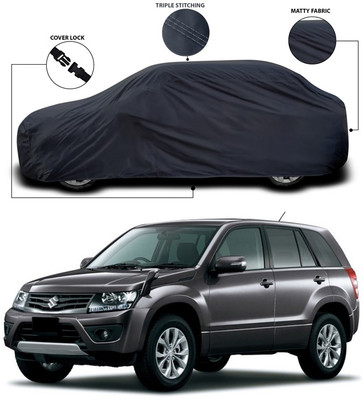 SEBONGO Car Cover For Maruti Suzuki Grand Vitara (Without Mirror Pockets)(Grey)