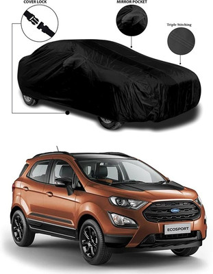 ANTHUB Car Cover For Ford Ecosport (With Mirror Pockets)(Black)