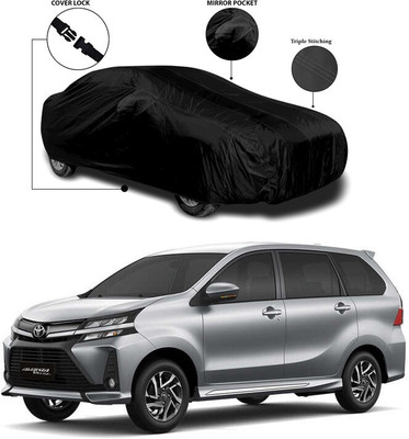 ANTHUB Car Cover For Toyota Avanza (With Mirror Pockets)(Black)