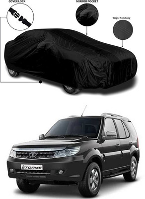 ANTHUB Car Cover For Tata Safari Storme (With Mirror Pockets)(Black)