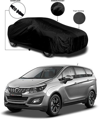 SEBONGO Car Cover For Mahindra Marazzo (With Mirror Pockets)(Black)
