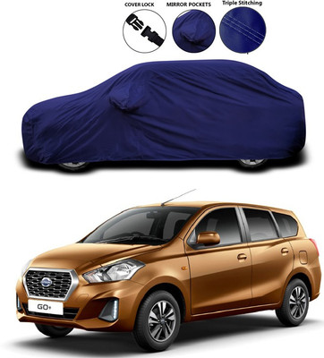 ANTHUB Car Cover For Nissan Go+ (With Mirror Pockets)(Blue)