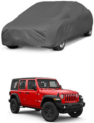 Z Tech Car Cover For Jeep Universal For Car (Without Mirror Pockets)(Grey)