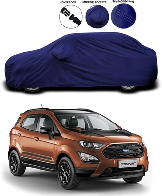 ANTHUB Car Cover For Ford Ecosport (With Mirror Pockets)(Blue)