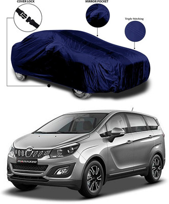 ANTHUB Car Cover For Mahindra Marazzo (With Mirror Pockets)(Blue)