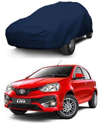 Z Tech Car Cover For Toyota Etios Liva (Without Mirror Pockets)(Blue)