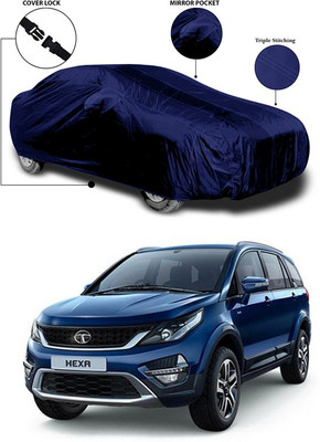 ANTHUB Car Cover For Tata Hexa (With Mirror Pockets)(Blue)