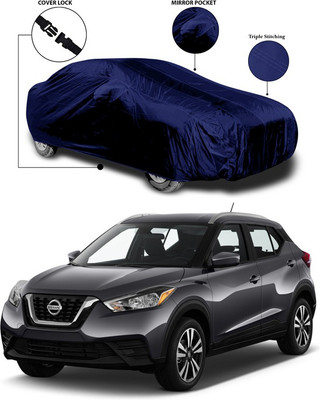 ANTHUB Car Cover For Nissan Kicks (With Mirror Pockets)(Blue)