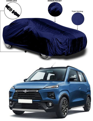 ANTHUB Car Cover For Maruti Suzuki XL5 (With Mirror Pockets)(Blue)