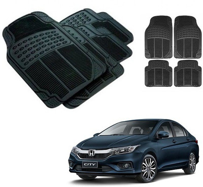 After cars Rubber 3D Mat For  Honda City(Black)