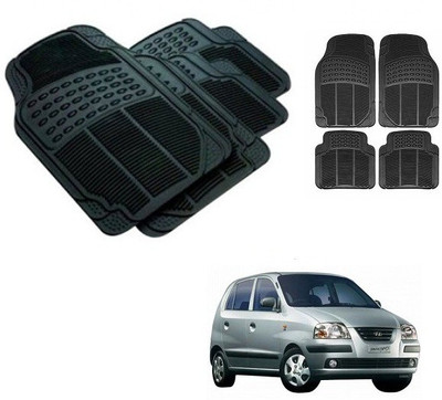 After cars Rubber 3D Mat For  Hyundai Santro Xing(Black)