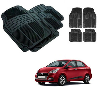 After cars Rubber 3D Mat For  Hyundai Xcent(Black)