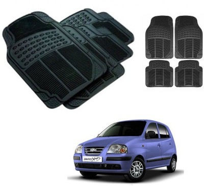 After cars Rubber 3D Mat For  Hyundai Santro Xing(Black)