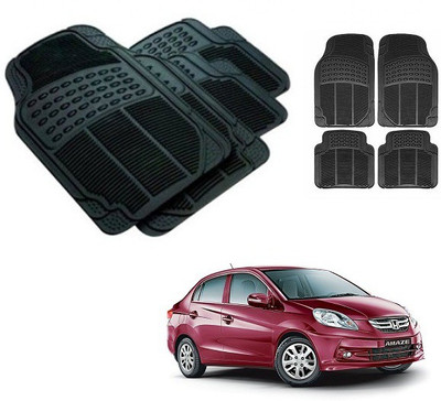 After cars Rubber 3D Mat For  Honda Amaze(Black)