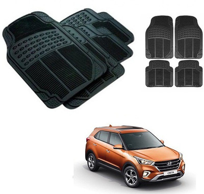After cars Rubber 3D Mat For  Hyundai Creta(Black)