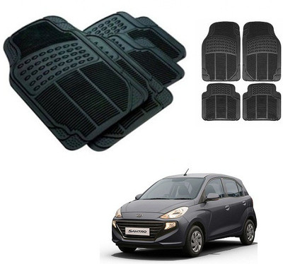 After cars Rubber 3D Mat For  Hyundai Santro(Black)
