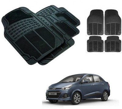 After cars Rubber 3D Mat For  Hyundai Xcent(Black)