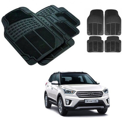 After cars Rubber 3D Mat For  Hyundai Creta(Black)