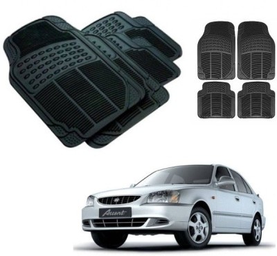 After cars Rubber 3D Mat For  Hyundai Accent(Black)