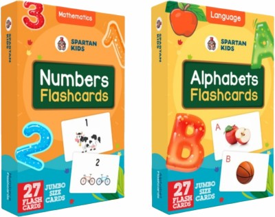 spartan kids My First Preschool Regular Flashcards (Combo Pack) Easy & Fun way of Learning-3yr-6yr Kids (Set of 2)(Multicolor)