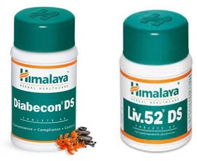 HIMALAYA Diabecon DS and liv. 52 DS tablets(2 Items in the set)