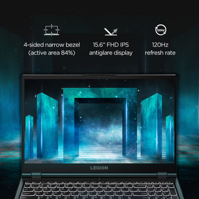 Lenovo Legion 5 Core i5 10th Gen - (8 GB/512 GB SSD/Windows 10 Home/4 GB Graphics/NVIDIA GeForce GTX 1650/120 Hz) 15IMH05 Gaming Laptop(15.6 Inch, Phantom Black, 2.3 KG)