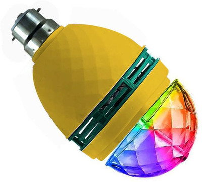 Sulfur New Collection LED Crystal Rotating Bulb Magic Disco Light Night Lamp for Party/Home Decoration Multi Colour LED Light Disco Ball Set(Ball Diameter: 2.6 cm)