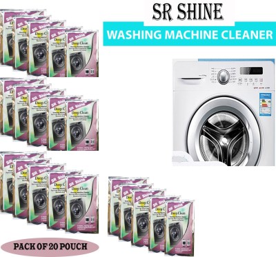S R SHINE S R Washing Machine Tank Cleaner, Keep Your Washer Fresh, Pack of 20 pouch 25x20 pouch=500g Dishwashing Detergent(500 g)