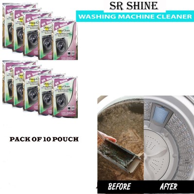 S R SHINE Washing Machine Tank Cleaner, Keep Your Washer Fresh, Pack of 10 Pouch 25gx10=250 Dishwashing Detergent(250 g)