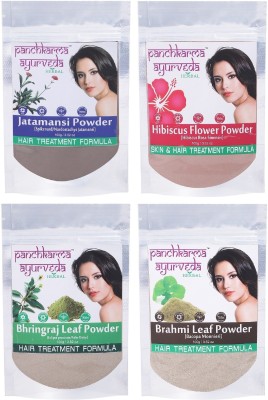 Panchkarma Ayurveda Herbal & Natural Jatamansi, Hibiscus, Bhringraj, Brahmi Powder For Hair Shine Hair-Fall Hair Pack(400 g)