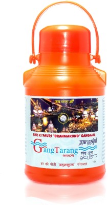 GangTarang Ganga Jal 1 Litre | Filled from Har Ki Pauri Haridwar | Brahma Kund Gangajal | 1 Bottle (1 Litre, Orange)