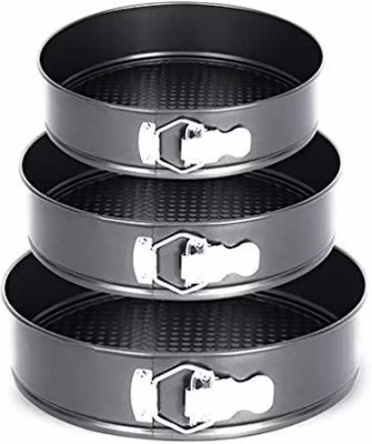 CRAZYGOL Aluminium Cake Mould 3(Pack of 3)