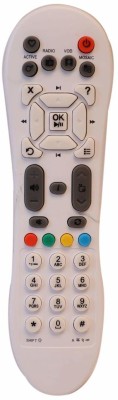 Extrabyte DTH Remote No. 125 (White) - Not RF, Compatible with Videocon D2H Set Top Box Remote - Old Remote Functions Must be Exactly Same VIDEOCON Remote Controller(White)