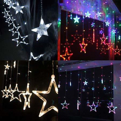 J Group Robotics 12 LEDs 3.05 m Multicolor Flickering Star Rice Lights(Pack of 1)