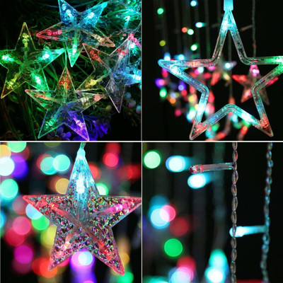 BeautyQua 65 LEDs 2.49 m Multicolor Flickering Star Rice Lights(Pack of 1)