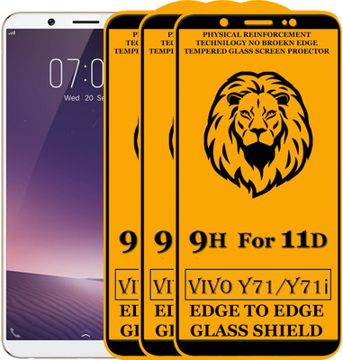 11D Edge To Edge Tempered Glass for VIVO Y71(Pack of 3)