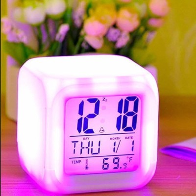 HVG TRADERS Digital Multicolor Clock