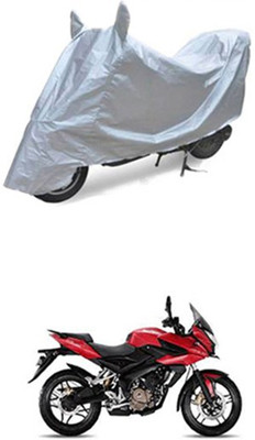 Z Tech Two Wheeler Cover for Bajaj(Pulsar AS 150, Silver)