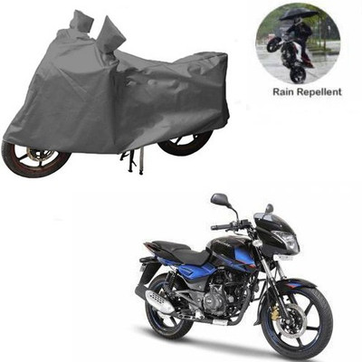 MOTOWORLD Waterproof Two Wheeler Cover for Bajaj(Pulsar 150 DTS-i, Grey)