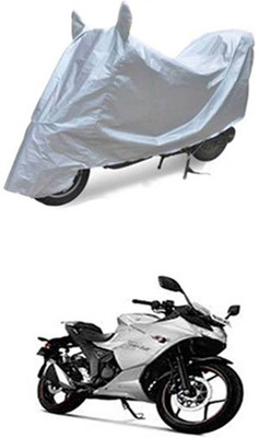 YOGE Two Wheeler Cover for Suzuki(Gixxer SF, Silver)