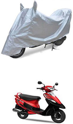 Z Tech Two Wheeler Cover for TVS(Silver)